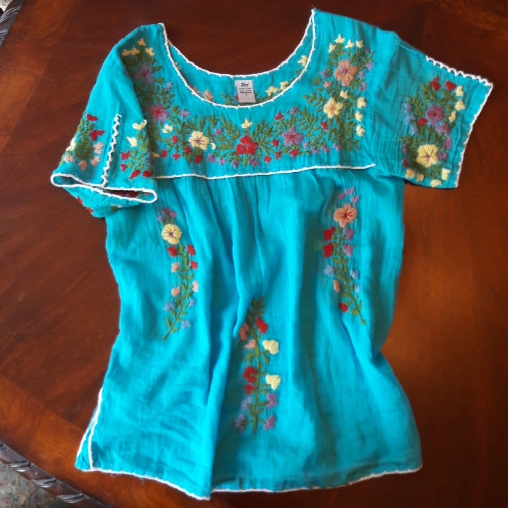 Mexican Embroidered Top